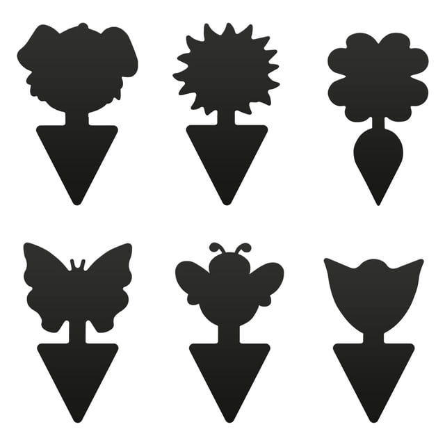 Toystoory 60 unids/set de papel para moscas para plantas de interior, hermosos diseños para un Control eficaz de plagas, resistente al agua Jardín y Patio