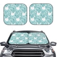 thumbnail image 2 of Zufioo Swan And Flowers4 Print Folding Car Windshield Sun Visor, Anti-ultraviolet Sun Visor, Suitable for Trucks, Vans Car Accessories-Small, 2 of 6