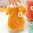 thumbnail image 7 of Dog Sweaters for Small Dogs Girl Daisy Style Plush Round Neck Flowers Sweater Autumn Winter Warm Puppy Girl Fleece Sweater for Small Medium Dogs, 7 of 7