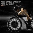 thumbnail image 4 of Réflecteur de Rayons de Vélo, Tubes Réflecteurs de Rayons de Vélo Visibilité 360°, Réflecteur de Roue de Bicyclette Rayons Réfléchissants pour Tous les Rayons de Vélo Standard 48 Pcs YH, 4 of 5
