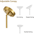 thumbnail image 6 of Modern Schoolhouse Pendant Light Fixtures Brass Hanging Light Milky Glass, 6 of 7