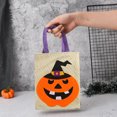 thumbnail image 4 of Nrmvnmi 2024 1pc Halloween Trick Or Treat Linen Bags Halloween Trick or Treat Bucket Pumpkin Candy Large Cloths Bags Face Halloween Bucket Multipurpose Goodie Bag For Kids, 4 of 6