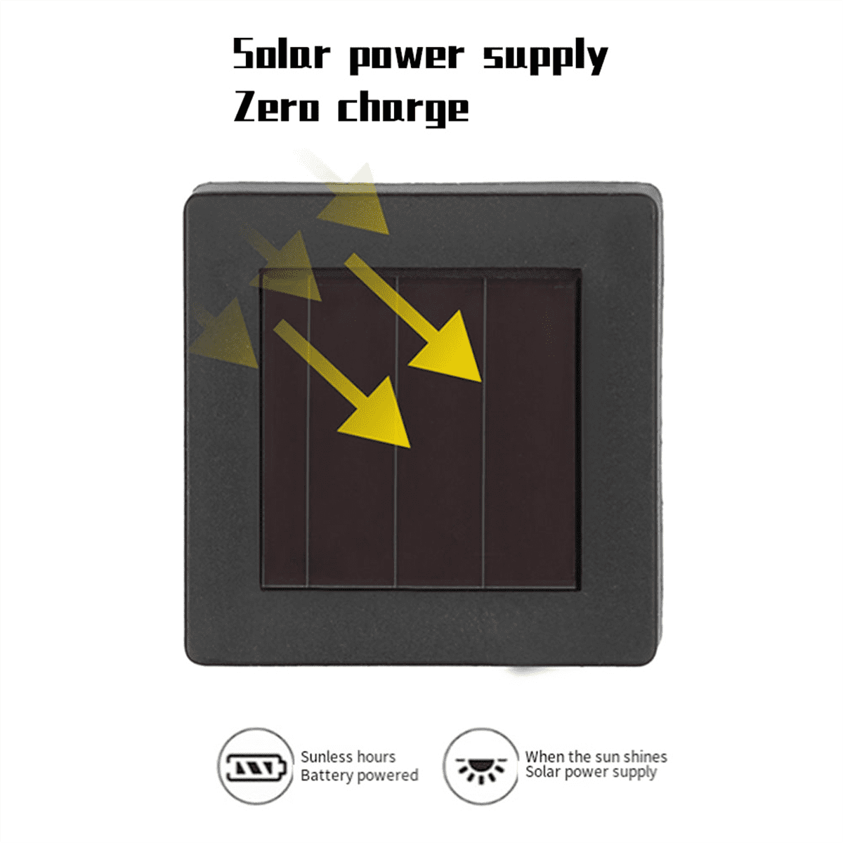 4PCS Solar Powered Solar-Powered De-Icing Light, Solar Outdoor De-Icing Light, Solar Ground Plug-in Light Warm Light
