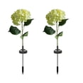 thumbnail image 3 of 2PC Solar Garden Lights Outdoor Solar Flower Lights Outdoor Solar Flowers for Outside Decorative Ambient Lights Ground Lamp Solar Lighted Pole Hydrangea Automatically Lights Up When It Gets Dark, 3 of 6