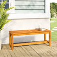 thumbnail image 1 of vidaXL Garden Bench 110x35x45 cm Solid Wood Acacia, 1 of 4