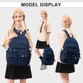 thumbnail image 6 of Cute Backpacks for School Bookbag for Teenagers, School Backpack for Teens Book Bags School Bag for Women Men, Aesthetic Backpacks for Teens High School College Backpack Laptop Casual Daypack Blue, 6 of 10