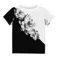 thumbnail image 5 of Penkiiy T-Shirts Garçons Filles Imprimés 3D Graphiques Col Rond Manches Courtes pour Enfants 11-12 Ans Blanc, 5 of 5