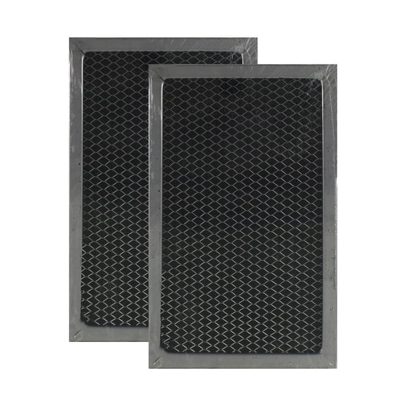 Air Filter Factory Replacement for 58001086, WP58001086, 894327 Charcoal Carbon Microwave Oven Filters 5-7/8 x 9-7/16 x 3/8 2-Pack