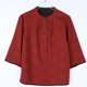 thumbnail image 5 of Otoño nueva mamá de mediana edad suelta moda estilo occidental órgano plisado cuello alto medio cárdigan camisa redonda swing, 5 of 5
