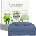thumbnail image 1 of Pc Premium Queen Sheet Set ( Flat Fitted & Pillow Cases) Cotton Thread Count Cool Crisp & Breathable Queen Bed Sheet Set Deep Pocket Percale Sheets Light, 1 of 9