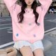 thumbnail image 1 of Suéter Kawaii coreano para mujer, jersey de manga larga con cuello redondo, bordado de oso, Tops sueltos, prendas de punto informales a la moda, Otoño e Invierno, 1 of 5