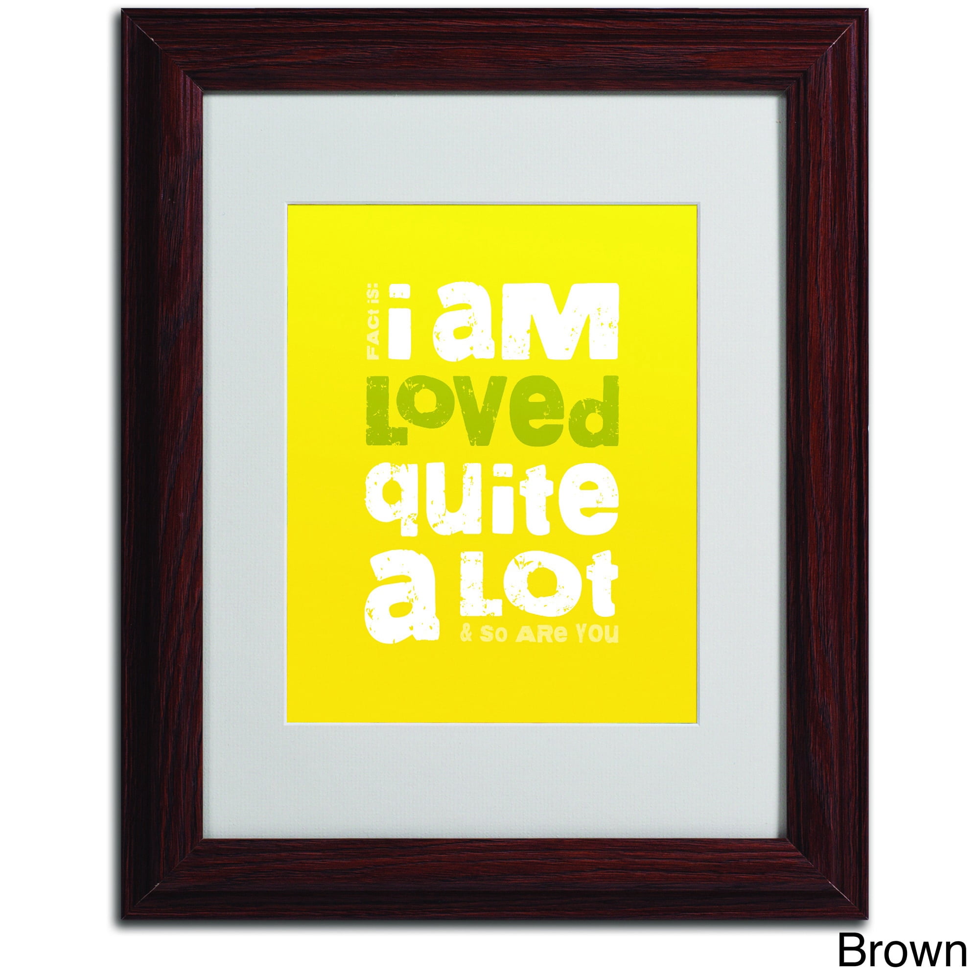 Trademark Fine Art "Loved a Lot I" Canvas Art by Megan Romo, Black Frame