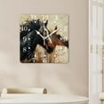thumbnail image 4 of 14 Inch Wall Clock Battery Operated Square Clock for Office, Kitchen, Outdoor, Living Room,Horse with Child Running In Desert Sand Fantastic, 4 of 4