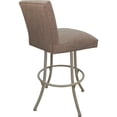 thumbnail image 2 of Set of 3 Swivel Metal Counter Stools - Sommerville - Basin Beige Fabric - Beige, 2 of 4