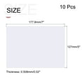 thumbnail image 2 of Uxcell 10pcs Clear Plastic Sheet Replacement Panel 5x7'' for Picture Frame, Crafts, 0.02'' Thick with Protective Film, 2 of 7