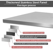 Gymax 30 x 48 Stainless Steel Food Prep & Work Table Commercial Kitchen Table Silver