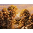 thumbnail image 2 of Chodyukov, Aleksander 18x15 Black Ornate Wood Framed with Double Matting Museum Art Print Titled - Golden Autumn with River, 2 of 4