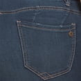 thumbnail image 3 of Democracy Women's Plus high rise Ab Solution distressed Denim Bermuda Shorts (Blue, 20w), 3 of 5