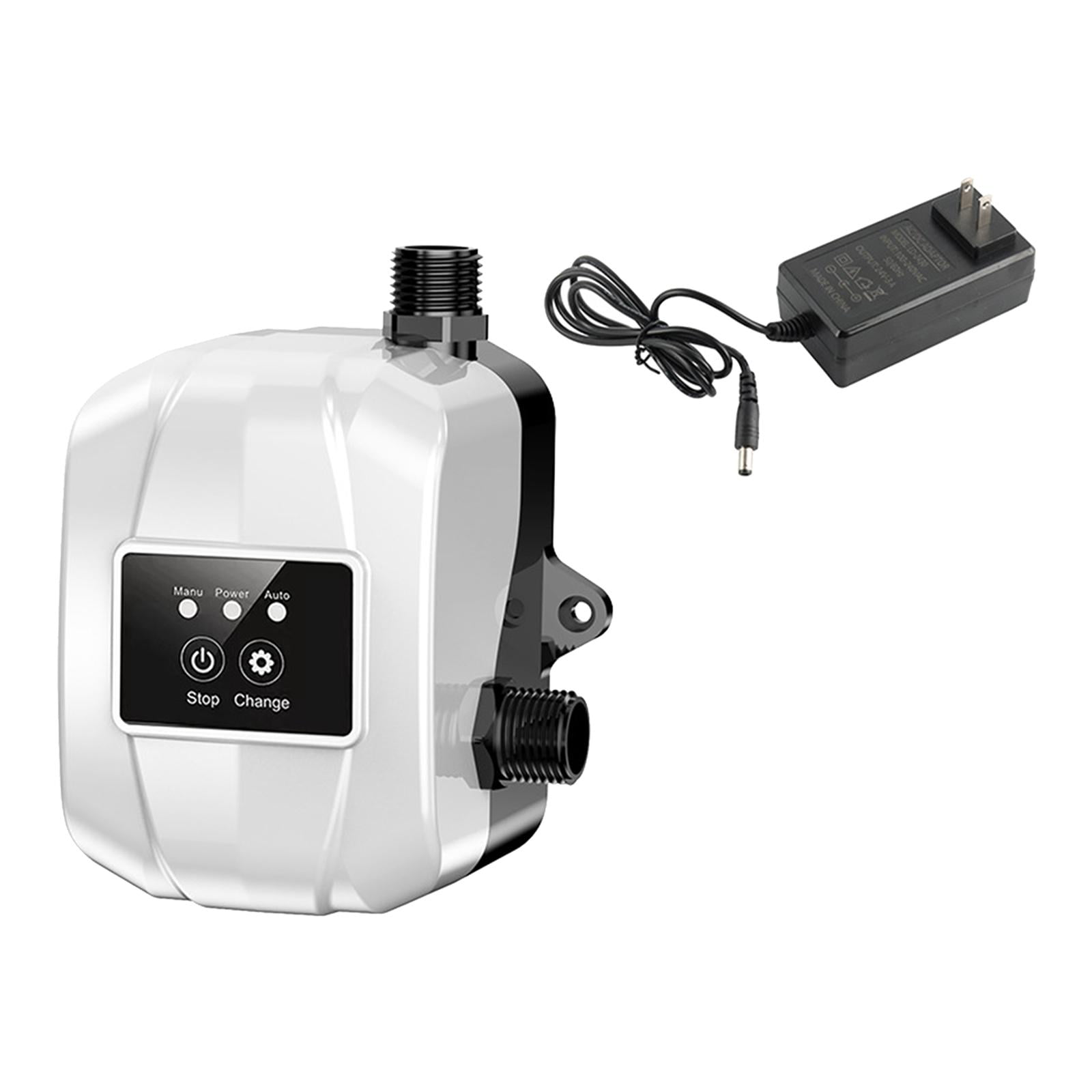 Water Pressure Booster Pump Automatic Shower Booster Pump Portable Small 150PA Domestic Brushless Water Pump for Solar Heater Faucet Shower White
