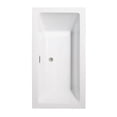 thumbnail image 4 of Wyndham Collection  Melody 60-inch White Freestanding Soaking Bathtub, 4 of 5