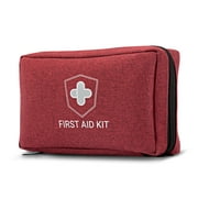 Emergency First Aid Kit Survival Pack -170 Pcs Professional Medical Supplies For Camping Traveling Home Cars RV -Red
