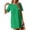 *Green, variant on ClodeEU Women's Crew Neck Short Sleeve T-Shirt Dress,Casual Loose Textured Mini Dress Army Green,Women's Plus L