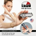 thumbnail image 4 of Personal Alarm Emergency Tool, Safety Panic Alarm Siren, Seat Belt Cutter, Glass Breaker, Security Device for Women Men Kid, Design in (Twin Rose), 4 of 5