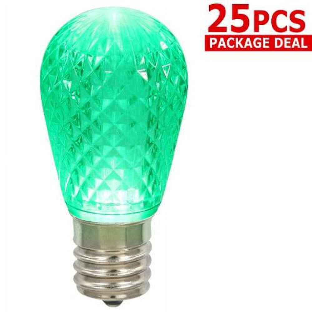 Vickerman Green Faceted S14 LED Replacement Bulb