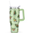 thumbnail image 2 of 40 Oz Cute Avocado Tumbler with Handle and Straw Lid Avocado Lovers Themed Gifts for Women Double Insulated Cup Travel Coffee Mug, 2 of 7