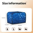 thumbnail image 5 of Yiaed A Blue Glitter Print Two Slice Bread Machine Cover, Universal Size Kitchen Appliance Cover for Bread Machine,Bread Machine Cover, 5 of 7