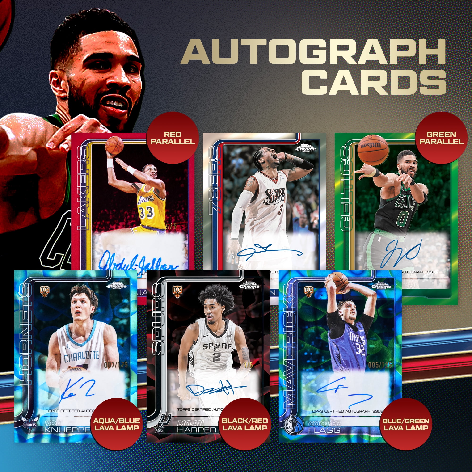 2025 2026 Topps NBA Chrome Update Series Basketball Trading Card Mega Box
