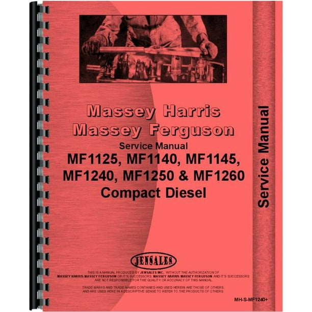 Massey Ferguson 1125 Tractor Service Manual