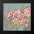 thumbnail image 2 of Goldberger, Jennifer 20x20 Black Modern Framed Museum Art Print Titled - Blush Pink Flowers I, 2 of 5