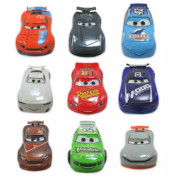 Disney, Cars Deluxe Figure Play Set, 9 Piece, Child, 3 Inches, Package 6.25 x 11.5 x 8.5 inches