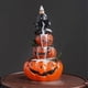 thumbnail image 3 of Resin Halloween Pumpkin Home Decor Ornament Waterfall Backflow Incense Burner Home Office Decorate (Without Incense), 3 of 5