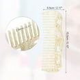 thumbnail image 2 of Unique Bargains 1 Pcs Women Heart Style Wide Tooth Comb for Curly Thick Wavy Straight Hair Beige, 2 of 6
