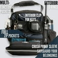 thumbnail image 4 of EntireFlight Pilot Flight Bag, Unisex, Blue Polyester Shoulder Bag with Headset Storage, Patch Panel, Padded Strap, 4 of 8