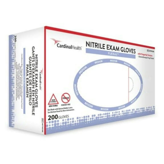 FLEXAL Nitrile Disposable Nitrile Exam Glove Standard Cuff Length LARGE 88TN04L 2000 per Case