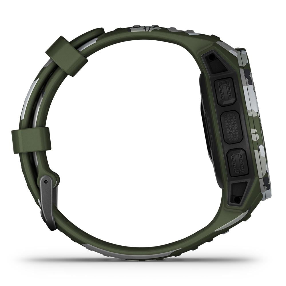 Garmin Instinct Solar Camo (Lichen) GPS Military Smartwatch Power Bundle | Includes PlayBetter Power Bank Charger & Screen Protectors | Outdoor Hunting Gear | Solar Hiking Watch | 010-02293-16