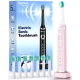 thumbnail image 1 of Cepillo de dientes eléctrico Bymore para adultos con 8 cabezales de repuesto, 1 of 7