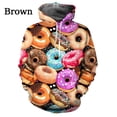thumbnail image 3 of Sudadera con capucha con estampado 3D de postres de chocolate y donas para hombre y niño, moda urbana, manga larga, unisex, para invierno, estilo Harajuku, 3 of 4