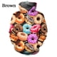 thumbnail image 4 of Sudadera con capucha con estampado 3D de postres de chocolate y donas para hombre y niño, moda urbana, manga larga, unisex, para invierno, estilo Harajuku, 4 of 5