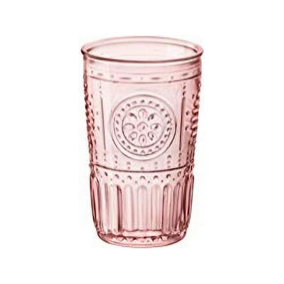 Bormioli Rocco Vaso Cooler Romántico, Juego de 4, 4 unidades (Empaque de 1), Algodón de azúcar