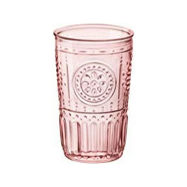 Bormioli Rocco Vaso Cooler Romántico, Juego de 4, 4 unidades (Empaque de 1), Algodón de azúcar