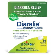 Boiron Diaralia Tablets, Homeopathic Medicine for Diarrhea Relief, Intestinal Pain, Nausea, Traveler's Diarrhea, 60 Meltaway Tablets