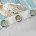 thumbnail image 4 of Feelyou 3D Pelicans Black Out Curtains, Blue Wooden Plank Curtains Pack of 2 (42x63 Each), 4 of 6