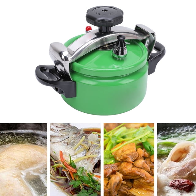 1.5L Pressure Canning Pot Canner, Aluminum Alloy Material Cook Evenly and Quickly Easy to Open Pressure Canning Cooker for HomeGreen