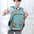 thumbnail image 6 of FORMRS Unisex School Backpack 17" Student Travel Bag with Laptop Compartment, Cartoon Capybaras, 6 of 7
