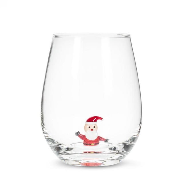 Set de 2 Santal dans la Base d'Un Verre à Vin Sans Tige