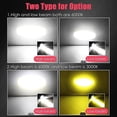 thumbnail image 4 of 6000LM LED Moto Light Bulbs H4 BA20D LED Motorcycle Headlight Bulbs White Yellow Lamp Fog Lights Headlamp, 4 of 5
